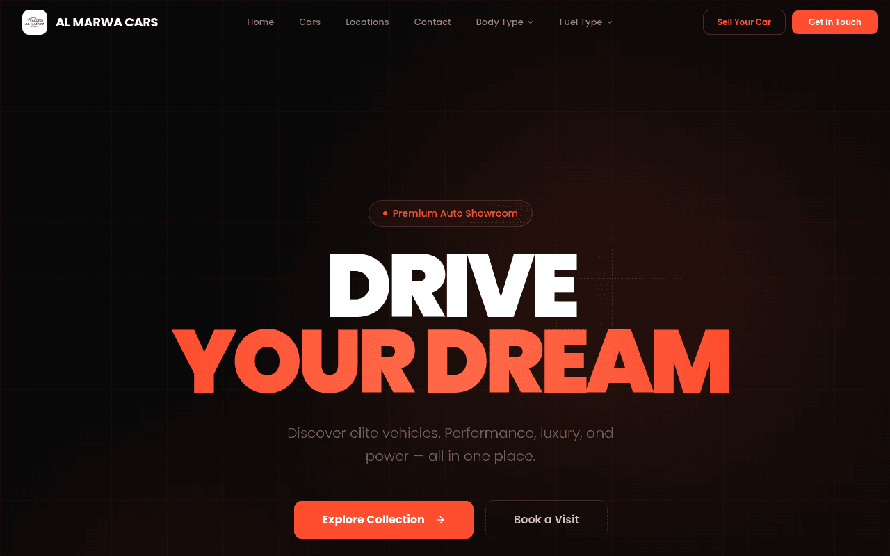 Al Marwa Cars — live dealership site